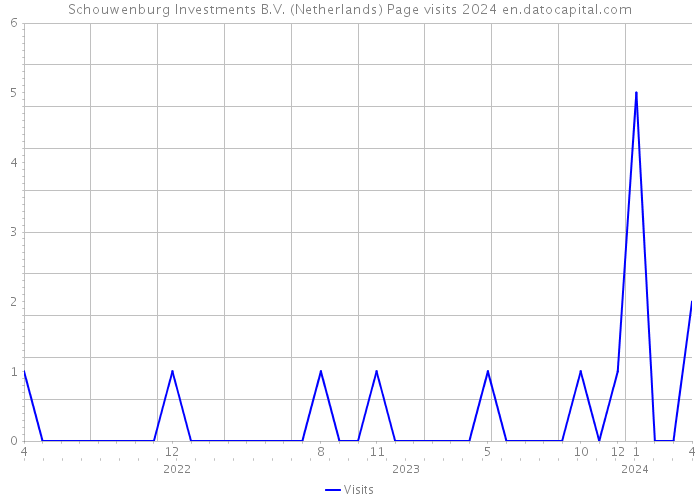 Schouwenburg Investments B.V. (Netherlands) Page visits 2024 