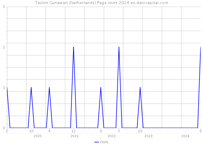 Taslim Gunawan (Netherlands) Page visits 2024 
