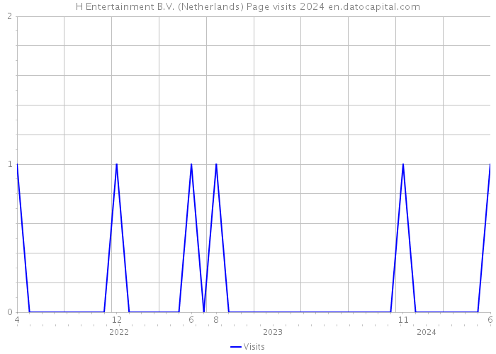 H Entertainment B.V. (Netherlands) Page visits 2024 