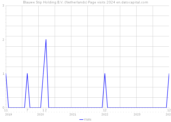 Blauwe Stip Holding B.V. (Netherlands) Page visits 2024 