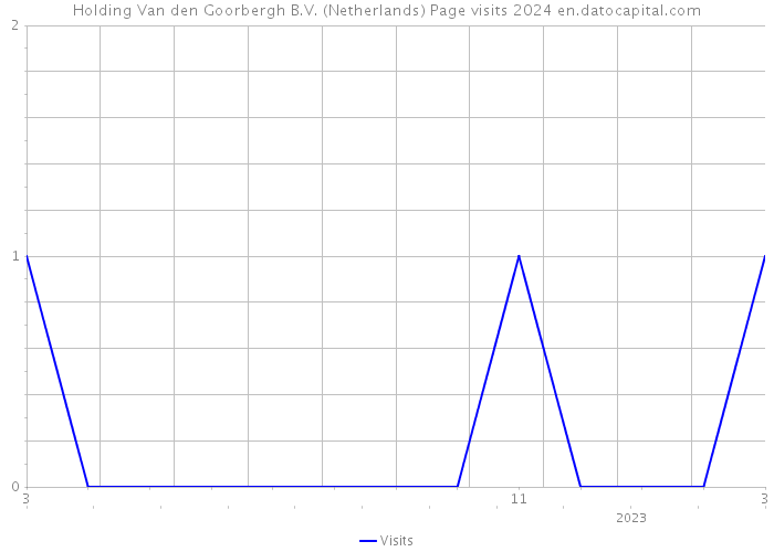 Holding Van den Goorbergh B.V. (Netherlands) Page visits 2024 