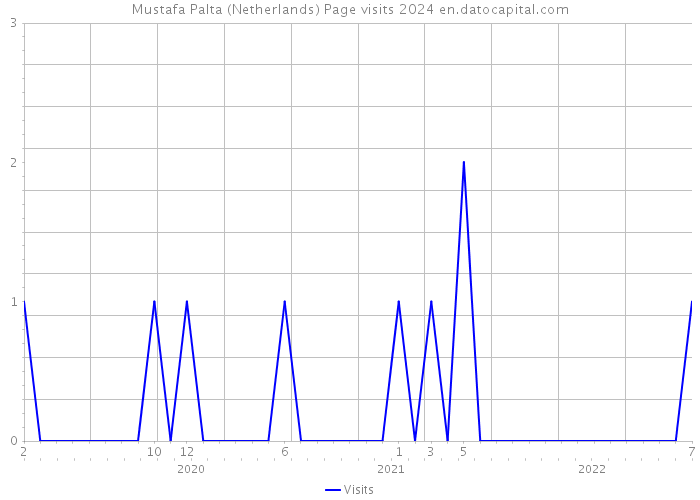 Mustafa Palta (Netherlands) Page visits 2024 