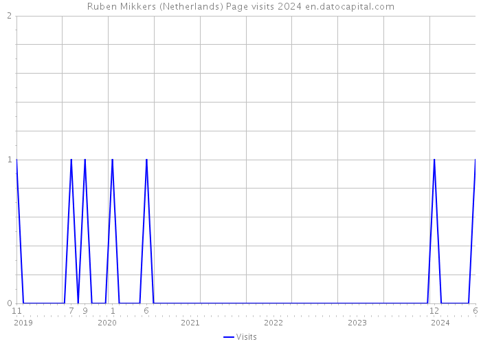 Ruben Mikkers (Netherlands) Page visits 2024 