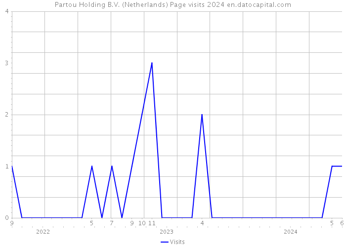 Partou Holding B.V. (Netherlands) Page visits 2024 