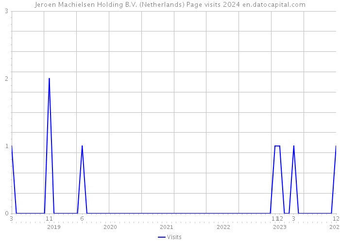 Jeroen Machielsen Holding B.V. (Netherlands) Page visits 2024 
