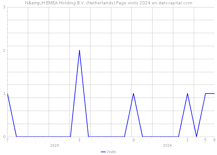 N&H EMEA Holding B.V. (Netherlands) Page visits 2024 