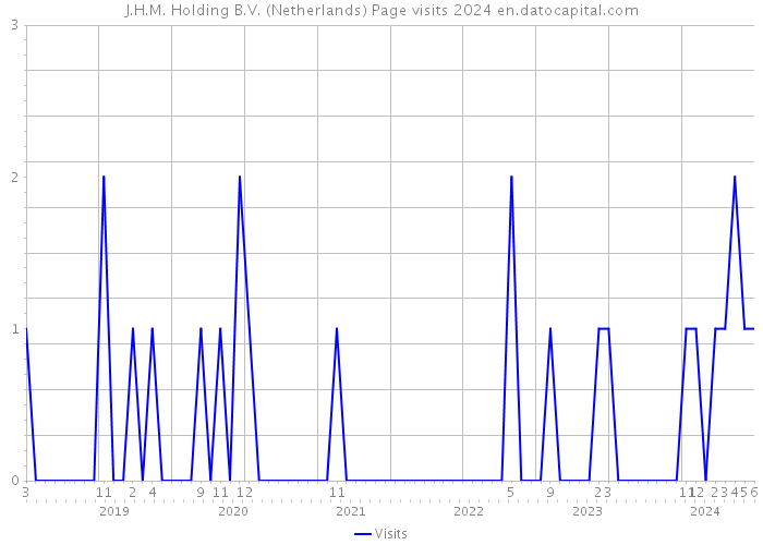 J.H.M. Holding B.V. (Netherlands) Page visits 2024 