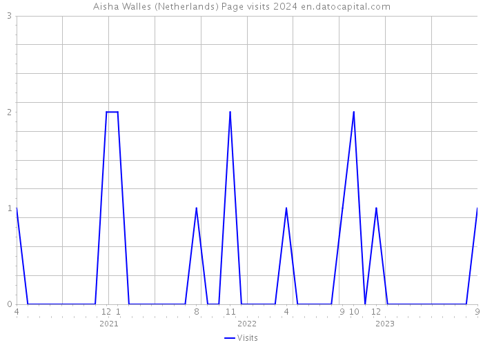 Aisha Walles (Netherlands) Page visits 2024 
