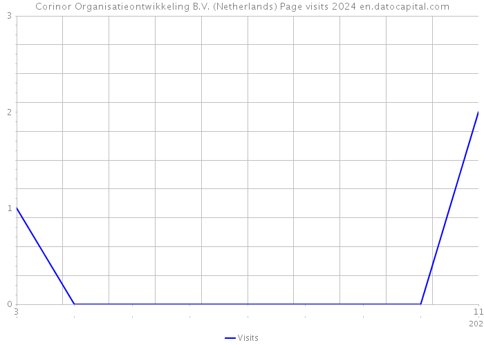 Corinor Organisatieontwikkeling B.V. (Netherlands) Page visits 2024 