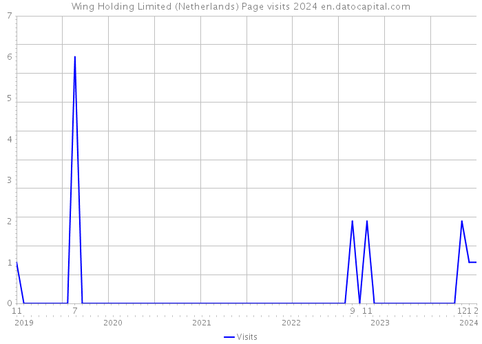 Wing Holding Limited (Netherlands) Page visits 2024 