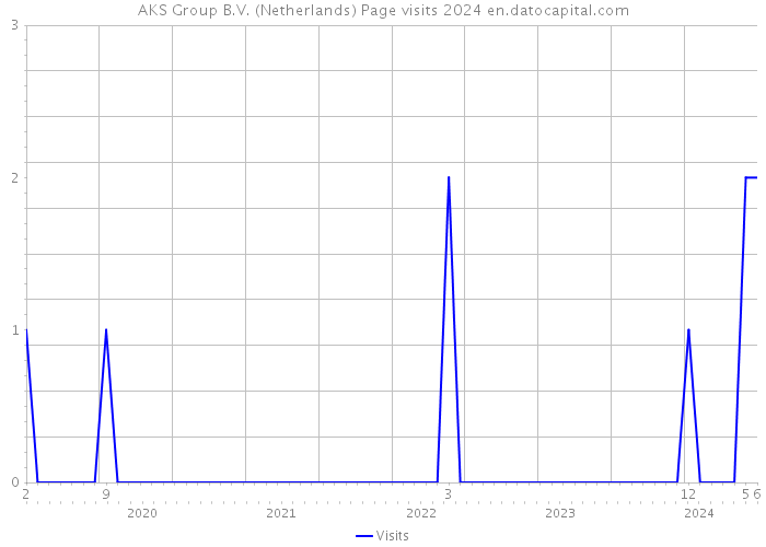 AKS Group B.V. (Netherlands) Page visits 2024 