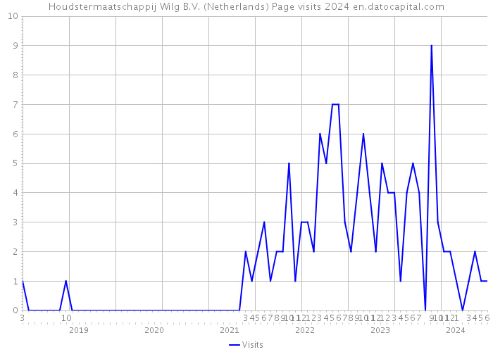 Houdstermaatschappij Wilg B.V. (Netherlands) Page visits 2024 