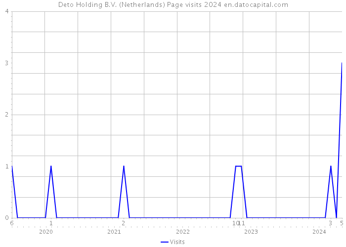 Deto Holding B.V. (Netherlands) Page visits 2024 