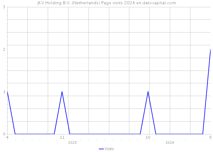 JKV Holding B.V. (Netherlands) Page visits 2024 