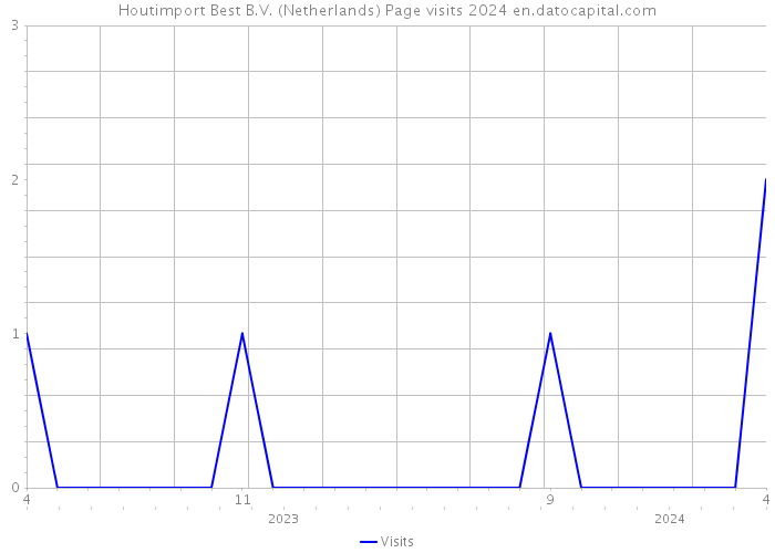 Houtimport Best B.V. (Netherlands) Page visits 2024 