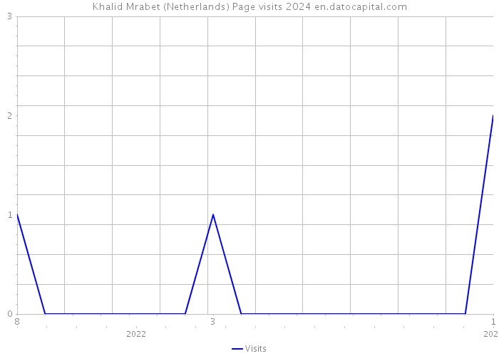 Khalid Mrabet (Netherlands) Page visits 2024 