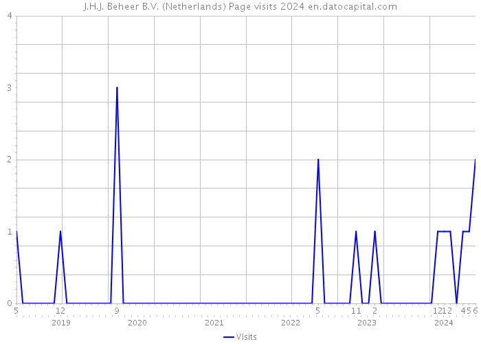 J.H.J. Beheer B.V. (Netherlands) Page visits 2024 