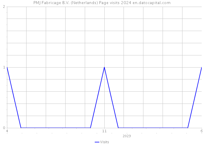 PMJ Fabricage B.V. (Netherlands) Page visits 2024 