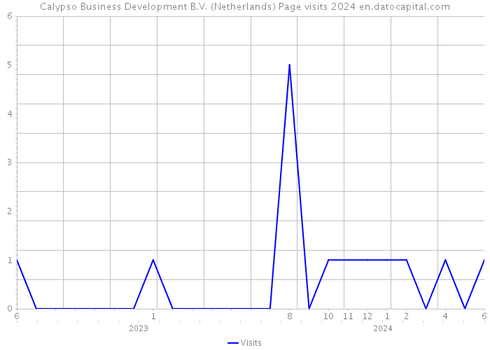 Calypso Business Development B.V. (Netherlands) Page visits 2024 