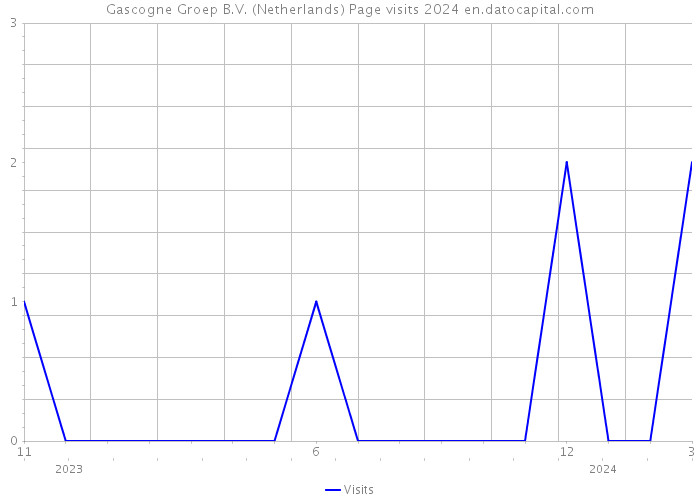 Gascogne Groep B.V. (Netherlands) Page visits 2024 