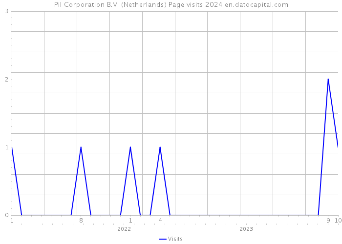 Pil Corporation B.V. (Netherlands) Page visits 2024 