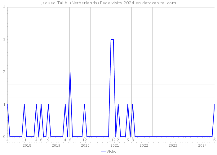 Jaouad Talibi (Netherlands) Page visits 2024 