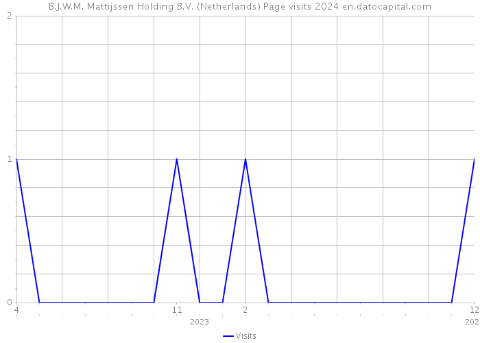 B.J.W.M. Mattijssen Holding B.V. (Netherlands) Page visits 2024 
