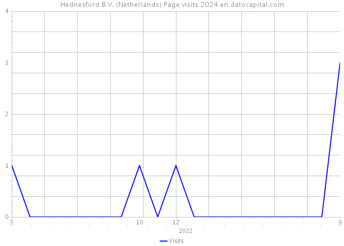 Hednesford B.V. (Netherlands) Page visits 2024 