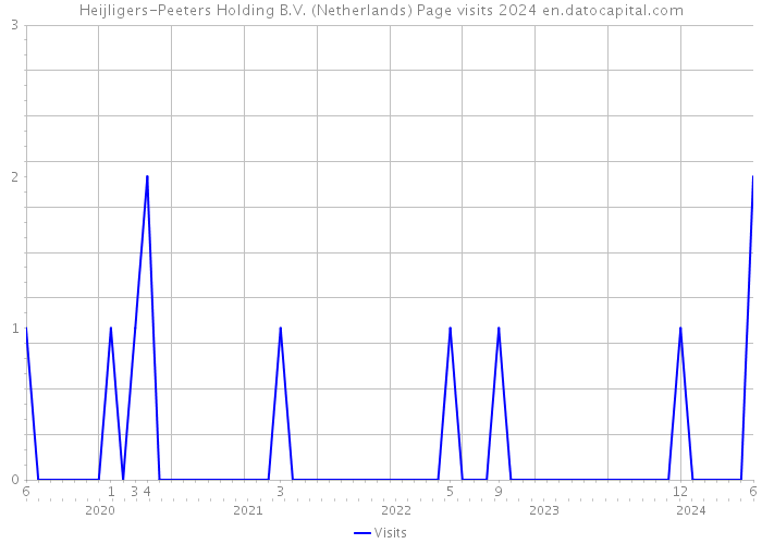 Heijligers-Peeters Holding B.V. (Netherlands) Page visits 2024 