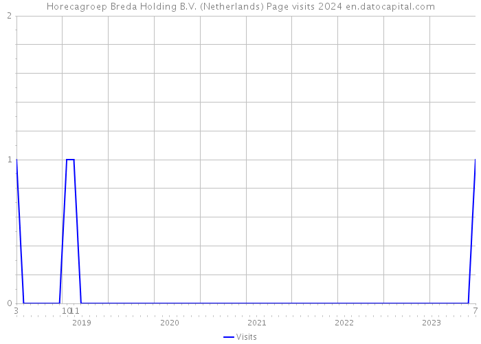 Horecagroep Breda Holding B.V. (Netherlands) Page visits 2024 