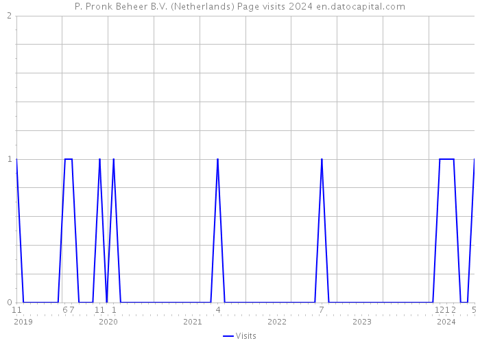 P. Pronk Beheer B.V. (Netherlands) Page visits 2024 