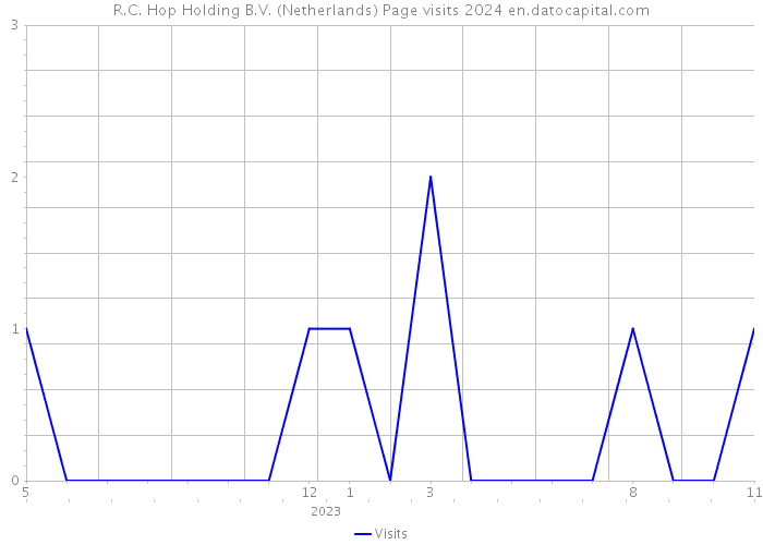 R.C. Hop Holding B.V. (Netherlands) Page visits 2024 