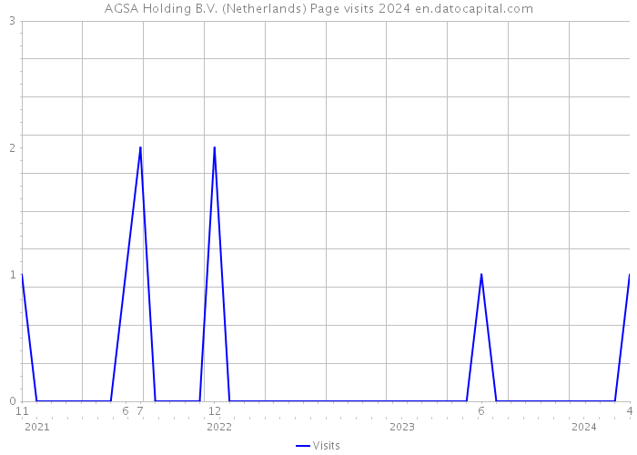 AGSA Holding B.V. (Netherlands) Page visits 2024 