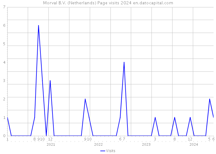 Morval B.V. (Netherlands) Page visits 2024 