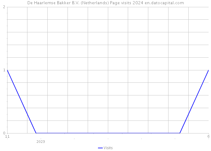 De Haarlemse Bakker B.V. (Netherlands) Page visits 2024 