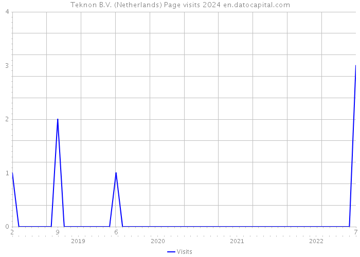 Teknon B.V. (Netherlands) Page visits 2024 