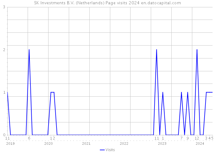 SK Investments B.V. (Netherlands) Page visits 2024 