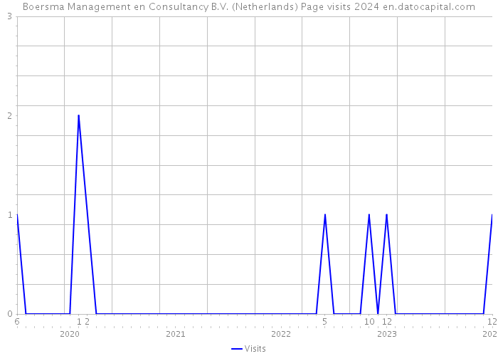 Boersma Management en Consultancy B.V. (Netherlands) Page visits 2024 