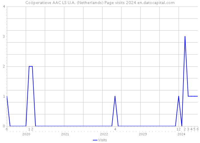 Coöperatieve AAC LS U.A. (Netherlands) Page visits 2024 