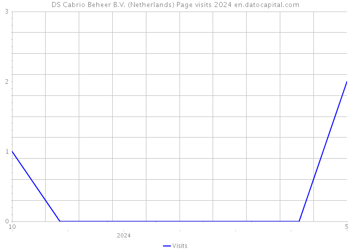 DS Cabrio Beheer B.V. (Netherlands) Page visits 2024 