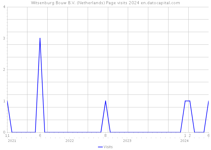 Witsenburg Bouw B.V. (Netherlands) Page visits 2024 