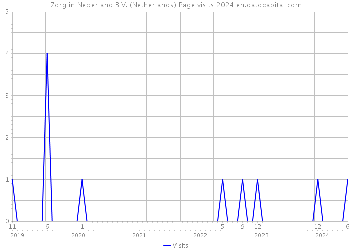Zorg in Nederland B.V. (Netherlands) Page visits 2024 