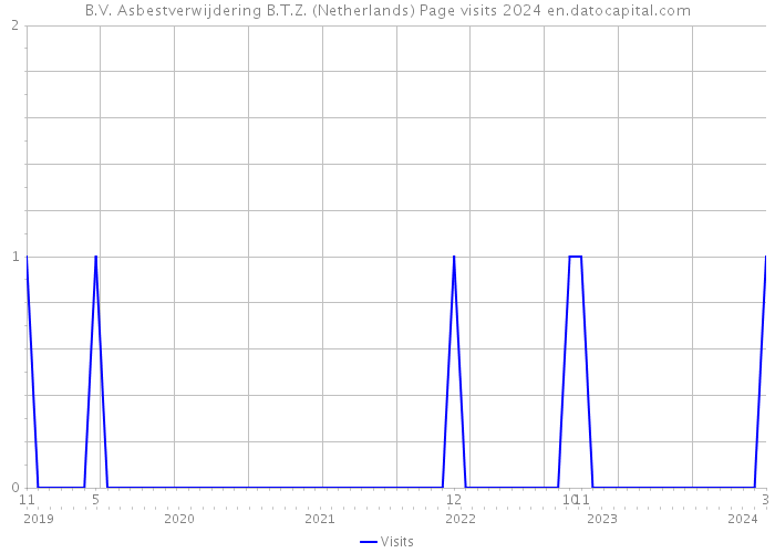B.V. Asbestverwijdering B.T.Z. (Netherlands) Page visits 2024 
