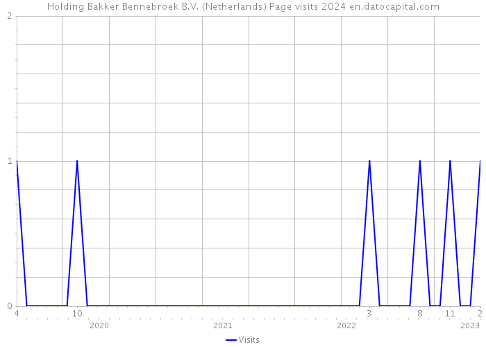 Holding Bakker Bennebroek B.V. (Netherlands) Page visits 2024 