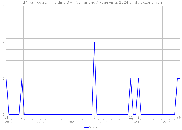 J.T.M. van Rossum Holding B.V. (Netherlands) Page visits 2024 