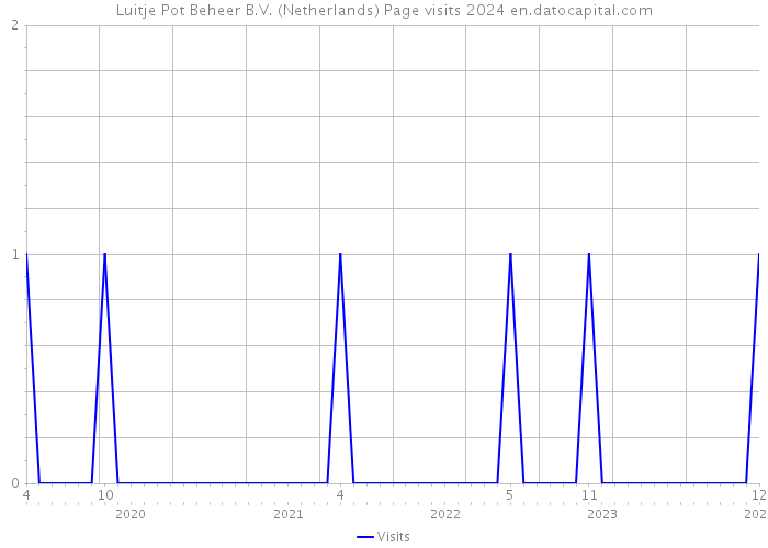 Luitje Pot Beheer B.V. (Netherlands) Page visits 2024 