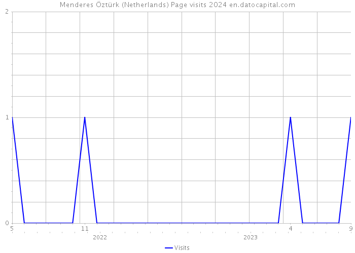 Menderes Öztürk (Netherlands) Page visits 2024 