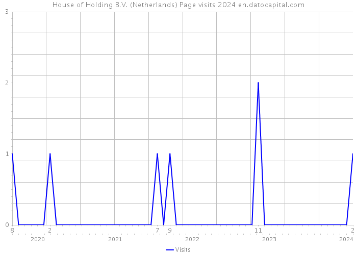 House of Holding B.V. (Netherlands) Page visits 2024 