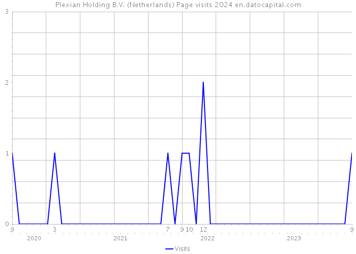 Plexian Holding B.V. (Netherlands) Page visits 2024 