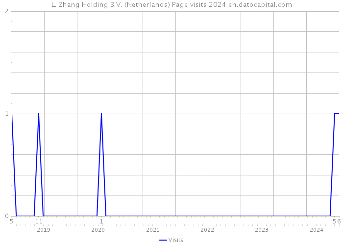 L. Zhang Holding B.V. (Netherlands) Page visits 2024 